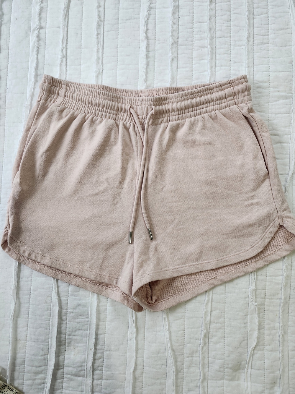H&M Light Pink Terry Athletic Shorts